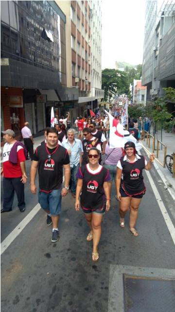 Manifestação pública, dia 15 de março 2017, contra as reformas da previdência e trabalhista
